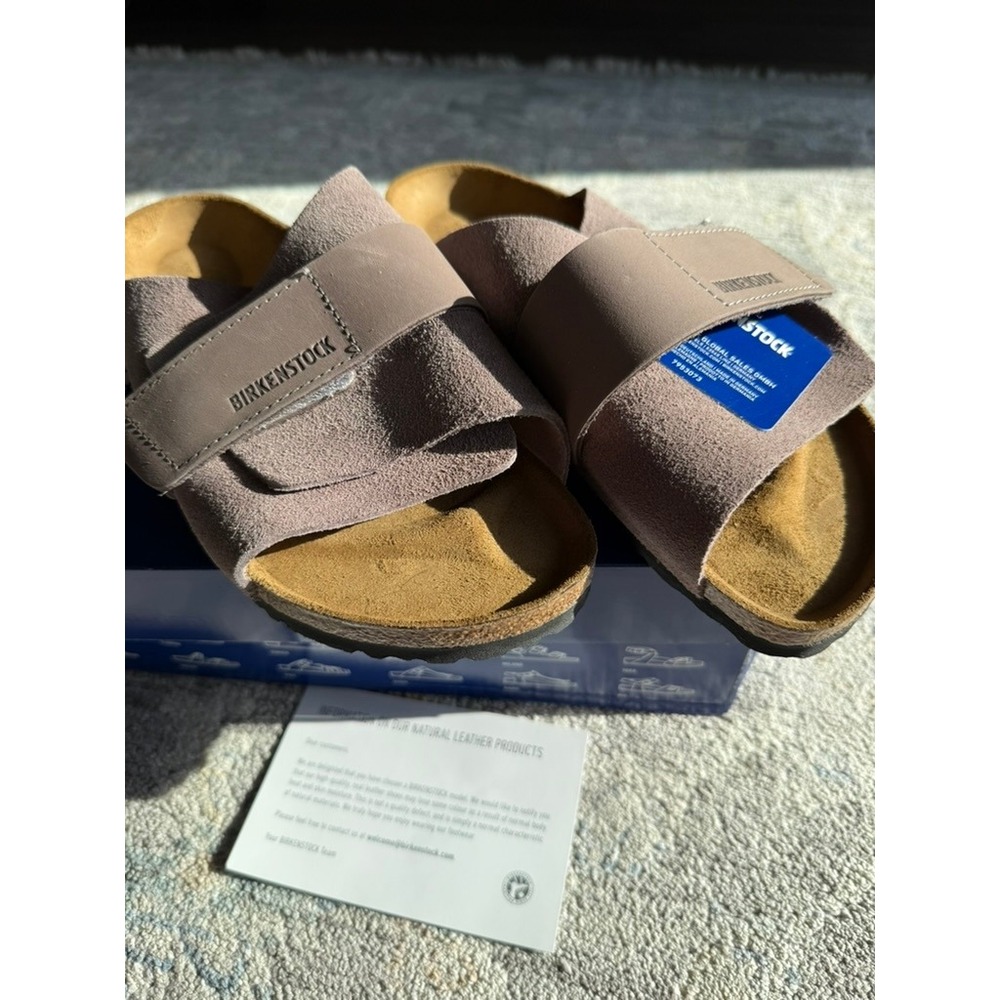Birkenstock Kyoto Faded Purple Suede Nubuck Slide Sandals 41 Narrow 1029903